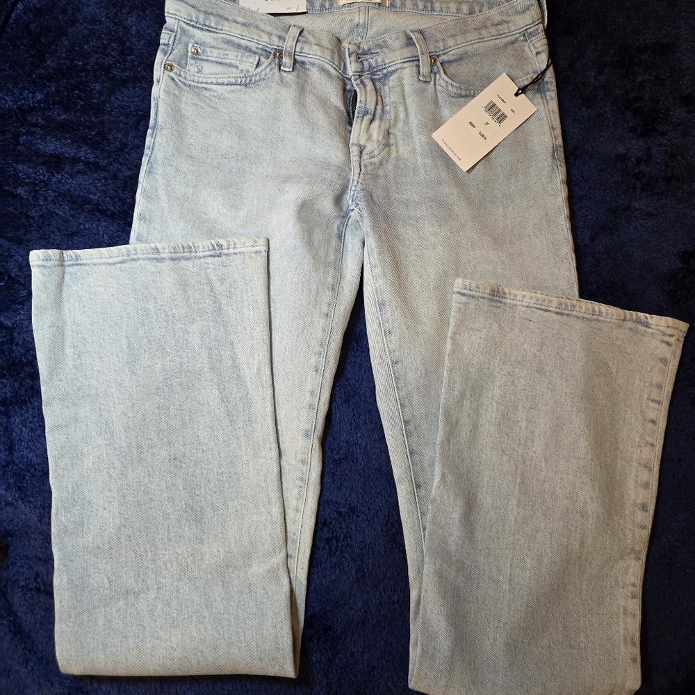 7 For All Mankind Low Rise Bootcut Jeans  27 NWT